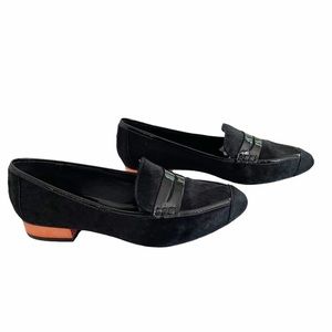 Rebecca Minkoff Harlis Calf Hair Patent Leather Loafer 7.5